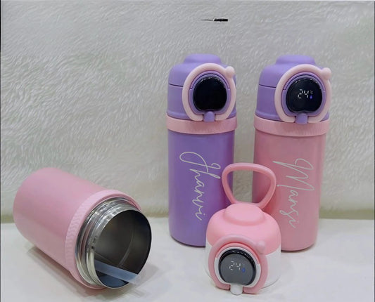 550 ml stainless steel vacuum insulated temperature sipper bottle 24 hours hot 🔥 and cold ❄️